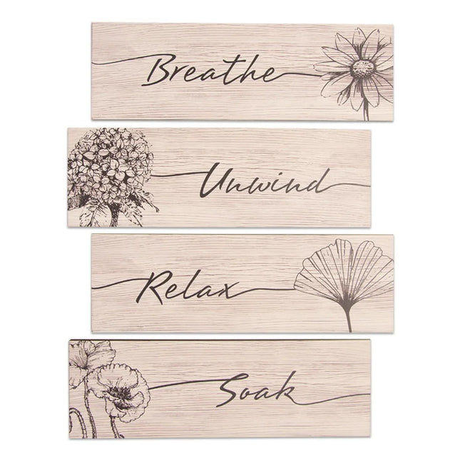 Wooden Floral Wall Plate Decor