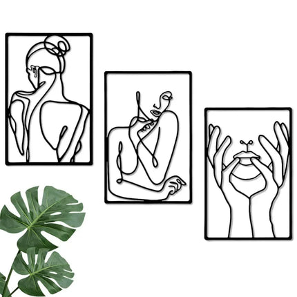 Modern Line Drawing Wall Decor