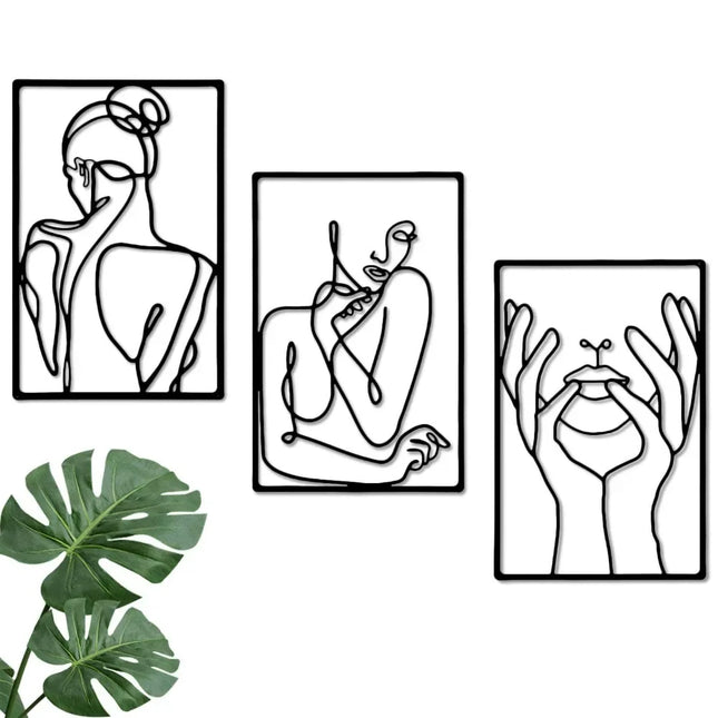 Modern Line Drawing Wall Decor