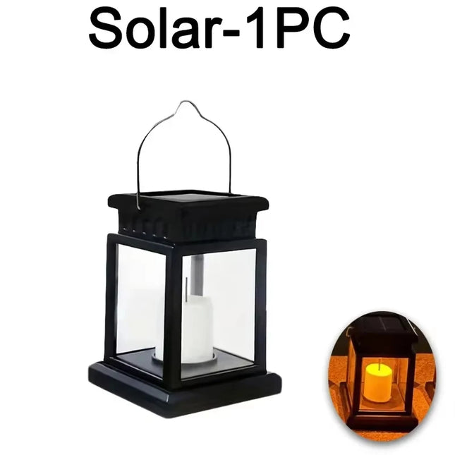 Solar Hanging Candle Lantern