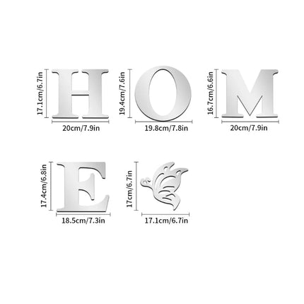 3D HOME Mirror Wall Sticker