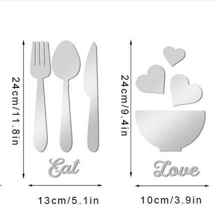 Mirror Kitchen Wall Art