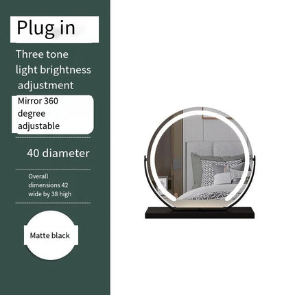 Dimmable Multi-Color Travel Makeup Mirror