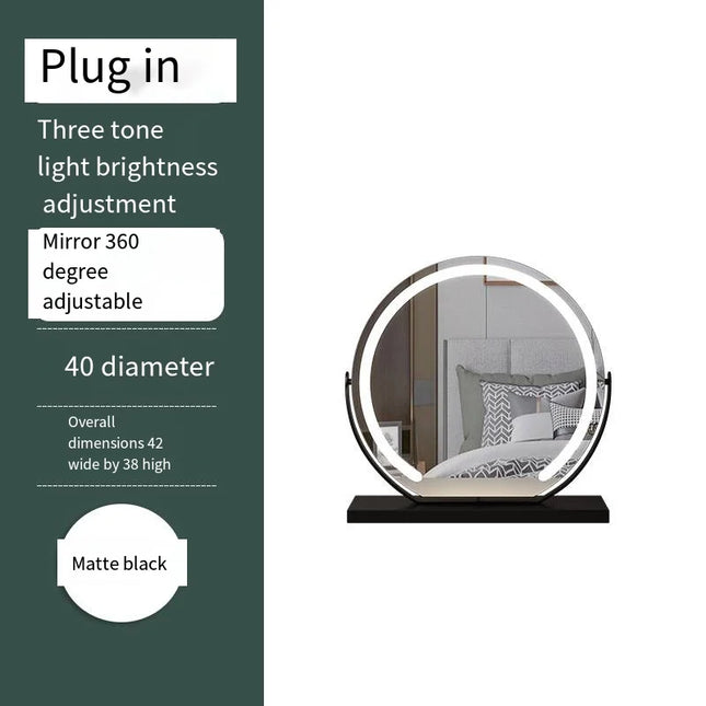 Dimmable Multi-Color Travel Makeup Mirror