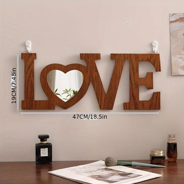 HOME LOVE Wooden Acrylic Mirror