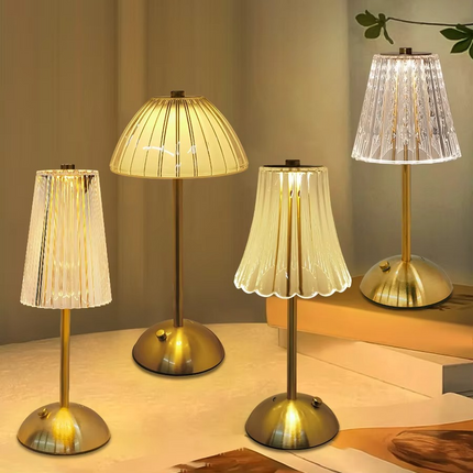 LED Table Lamp Touch Sensor Dimmable Desktop Night Light Rechargeable Wireless Reading Lamp for Hotel Bar Bedroom Decor Light