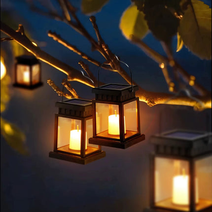 Solar Hanging Candle Lantern