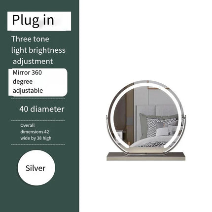 Dimmable Multi-Color Travel Makeup Mirror