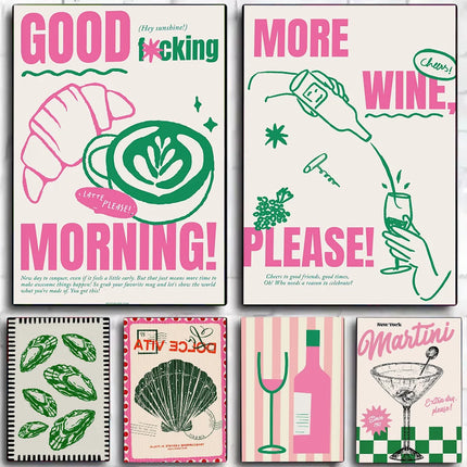 Minimalist Cocktail Wall Art