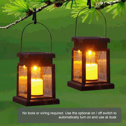 Solar Hanging Candle Lantern