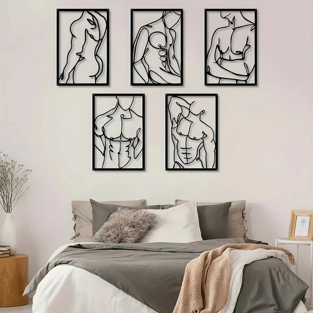 Modern Abstract Metal Wall Art 40x60cm