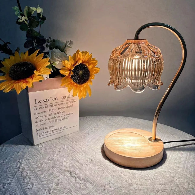 Petal-Shaped Retro Candle Warmer