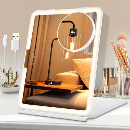 Rechargeable LED Travel Makeup Mirror