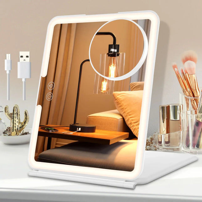 Rechargeable LED Travel Makeup Mirror