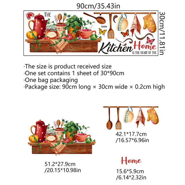 Kitchen Pattern Wall Sticker
