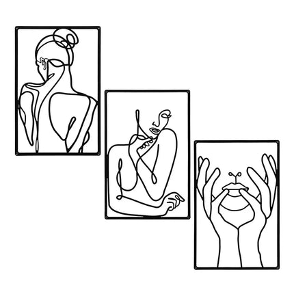 Modern Line Drawing Wall Decor