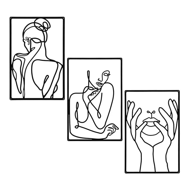Modern Line Drawing Wall Decor