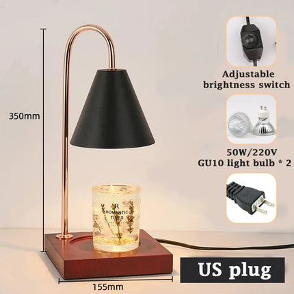 Dimmable Candle Warmer Table Lamp