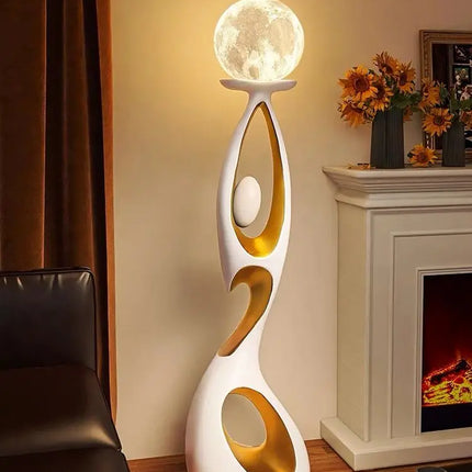 Home Art Decor,Light Luxury, Creative Living Room, TV Cabinet, Floor Decorative, Resin Abstract Sculpture, Housewarming Gift