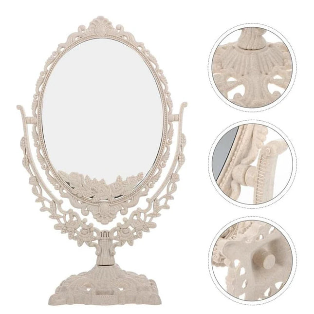 Vintage European Oval Vanity Mirror