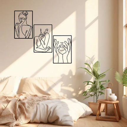 Modern Line Drawing Wall Decor