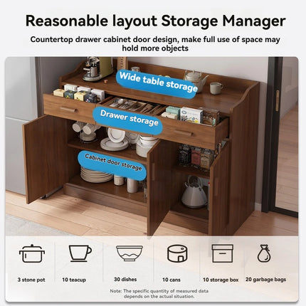 Kitchen dish storage cabinet, shelf, living room storage cabinet, wall mounted tea water cabinet, minimalist dining cabinet