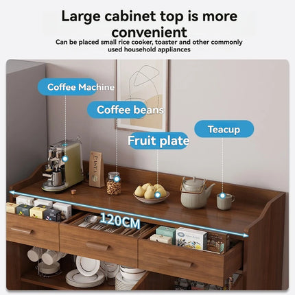 Kitchen dish storage cabinet, shelf, living room storage cabinet, wall mounted tea water cabinet, minimalist dining cabinet