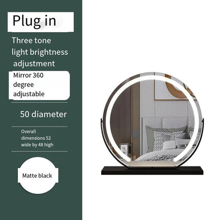 Dimmable Multi-Color Travel Makeup Mirror
