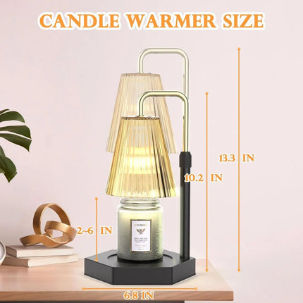 RAINBEAN Adjustable Candle Warmer Lamp