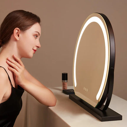 Dimmable Multi-Color Travel Makeup Mirror