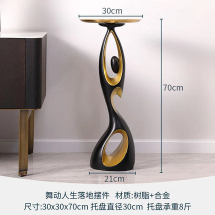 Home Art Decor,Light Luxury, Creative Living Room, TV Cabinet, Floor Decorative, Resin Abstract Sculpture, Housewarming Gift