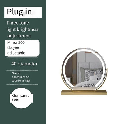 Dimmable Multi-Color Travel Makeup Mirror