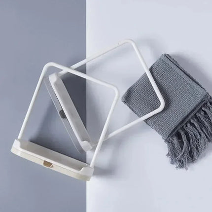 Kitchen Solid Color Simple Storage Rack Towel Sponge Drain Racks Rag Dishcloth Hanging Rack Soap Holder Sink Desktop Organizer