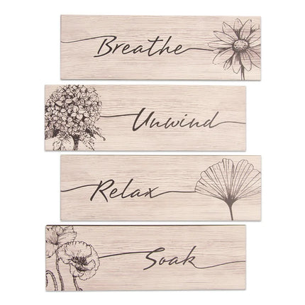 Wooden Floral Wall Plate Decor
