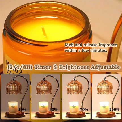 Petal-Shaped Retro Candle Warmer