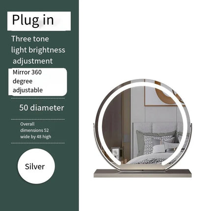 Dimmable Multi-Color Travel Makeup Mirror