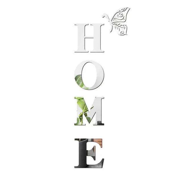 3D HOME Mirror Wall Sticker