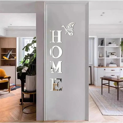3D HOME Mirror Wall Sticker