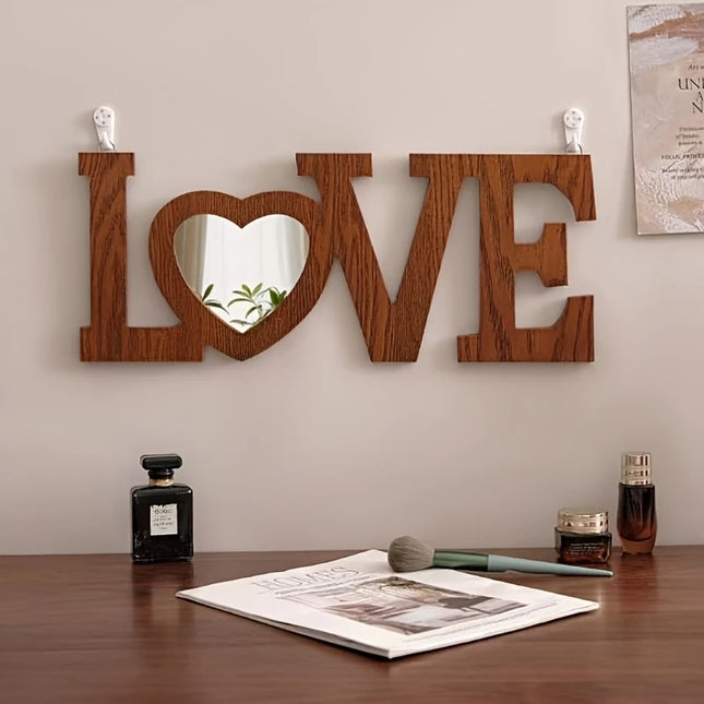 HOME LOVE Wooden Acrylic Mirror