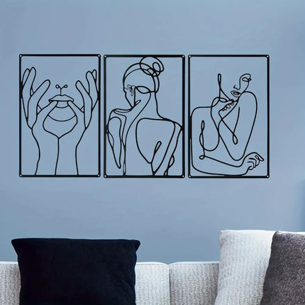 Modern Line Drawing Wall Decor