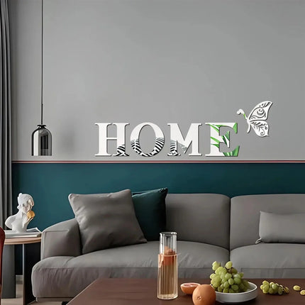 3D HOME Mirror Wall Sticker